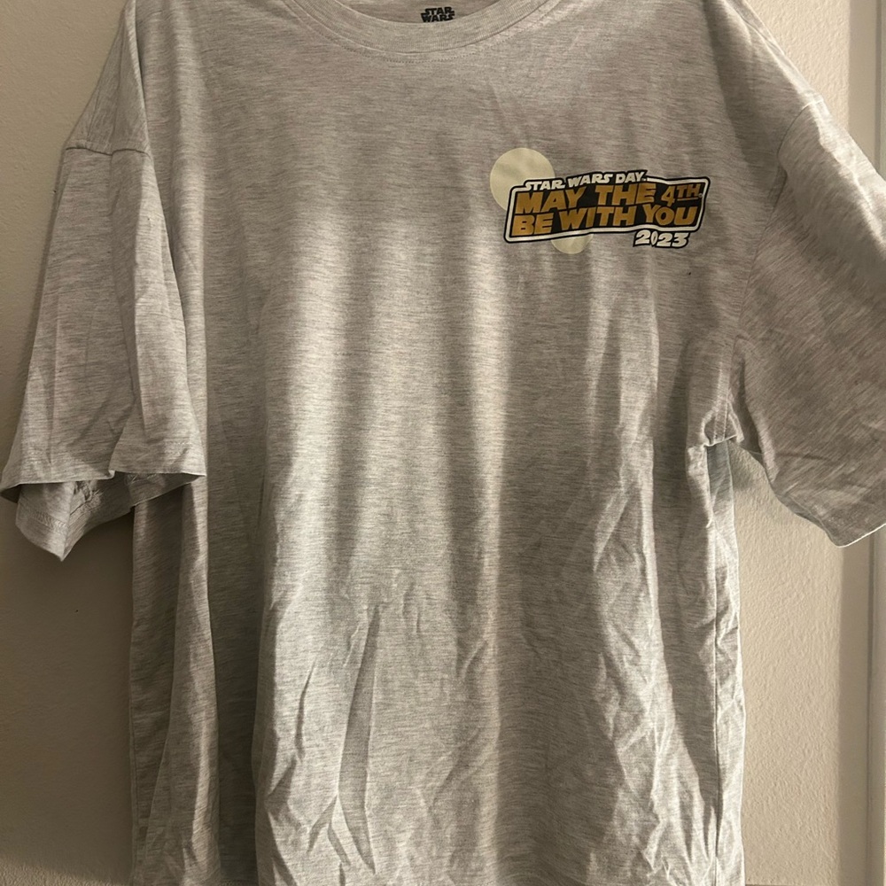 Star Wars Light Gray May the 4th T-Shirt